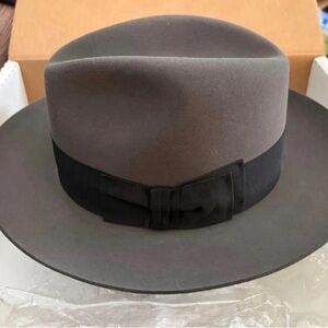 Stetson Gold and Brown Logo Hat